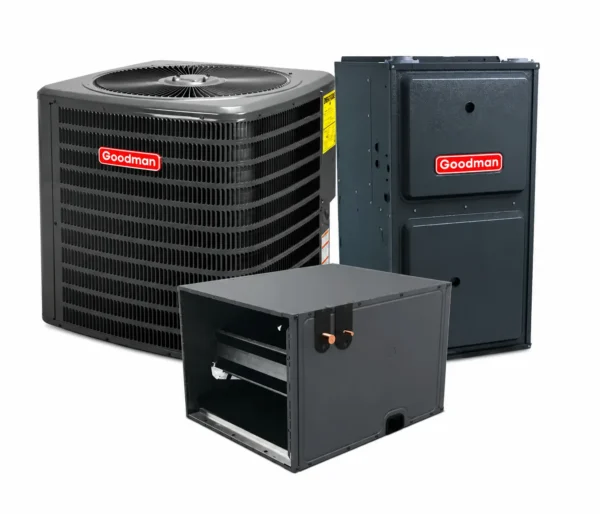 Goodman 3.5 Ton Gas Split System – 80% AFUE – Upflow/Horizontal 15.2 SEER2 - Image 2