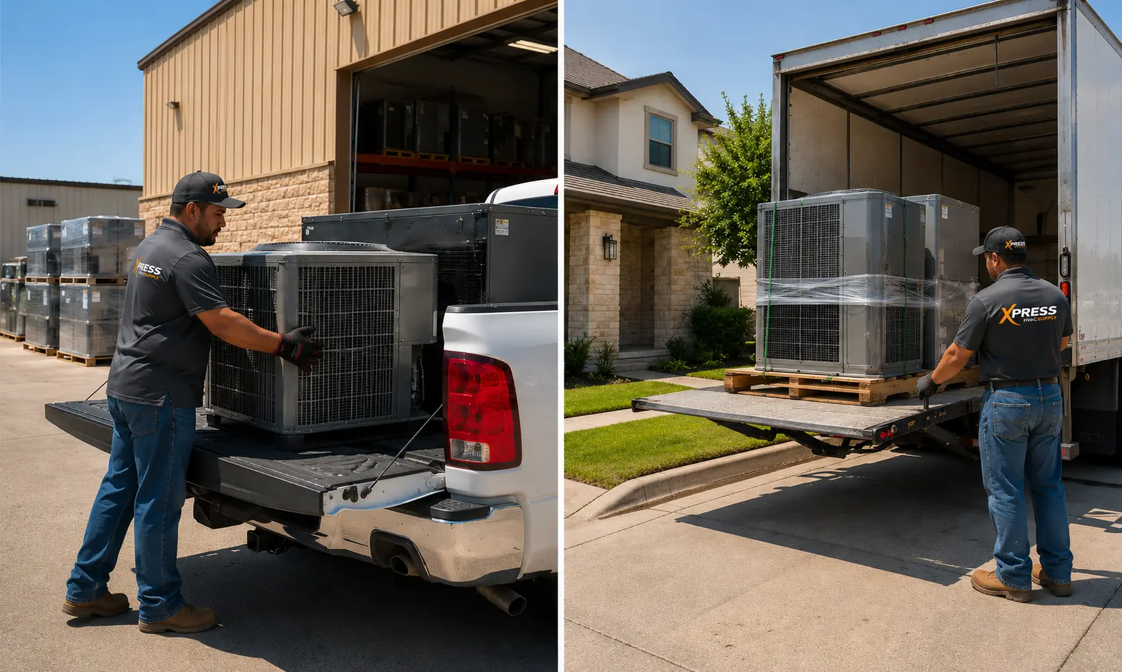 HVAC same day pickup and delivery Texas